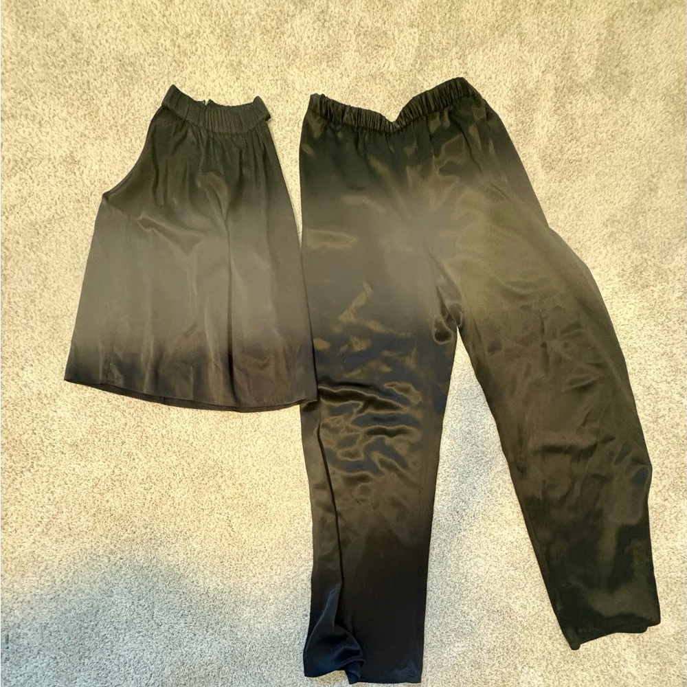 Frame Denim Black Top and Pants Set - please read description two sizes